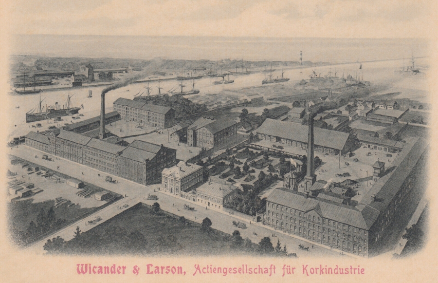 Liepājas vēsture attēlos. Otrais stāsts: Zviedru firmas korķu fabrika “Vikander & Larson”